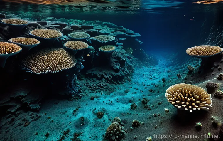 해양지하자원 - Image Prompt 1: The Abyssal Garden of Polymetallic Nodules**